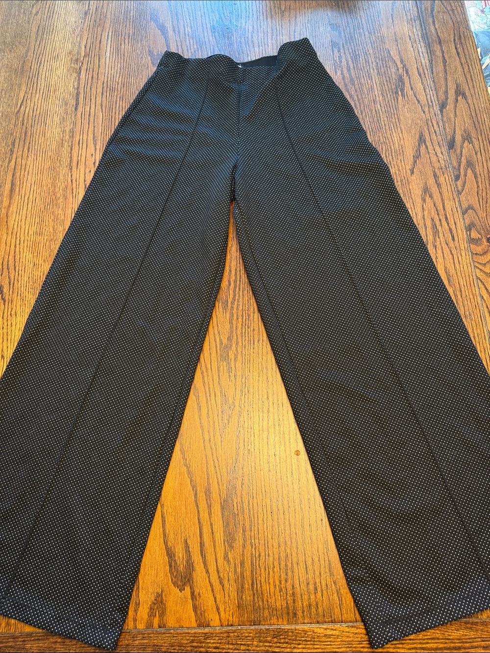 Wide leg pants work wear comfort pull on max studio S